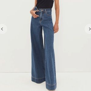 NWT - Veronica Beard Extra Wide Leg Jeans (28)